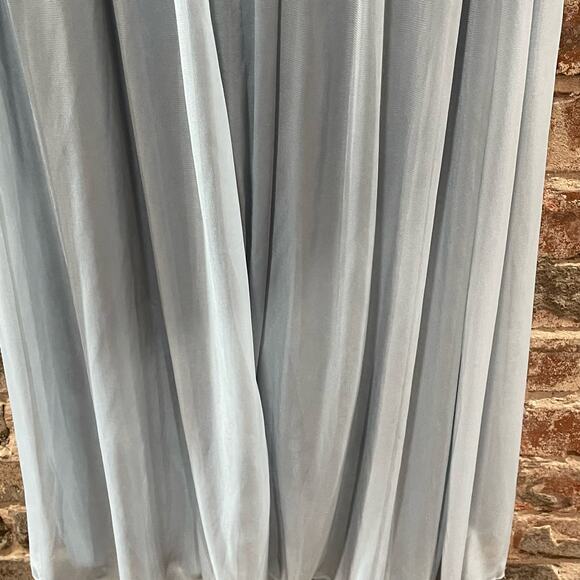 David’s Bridal One Shoulder Maxi Bridesmaid Dress Size 2 - Picture 8 of 13